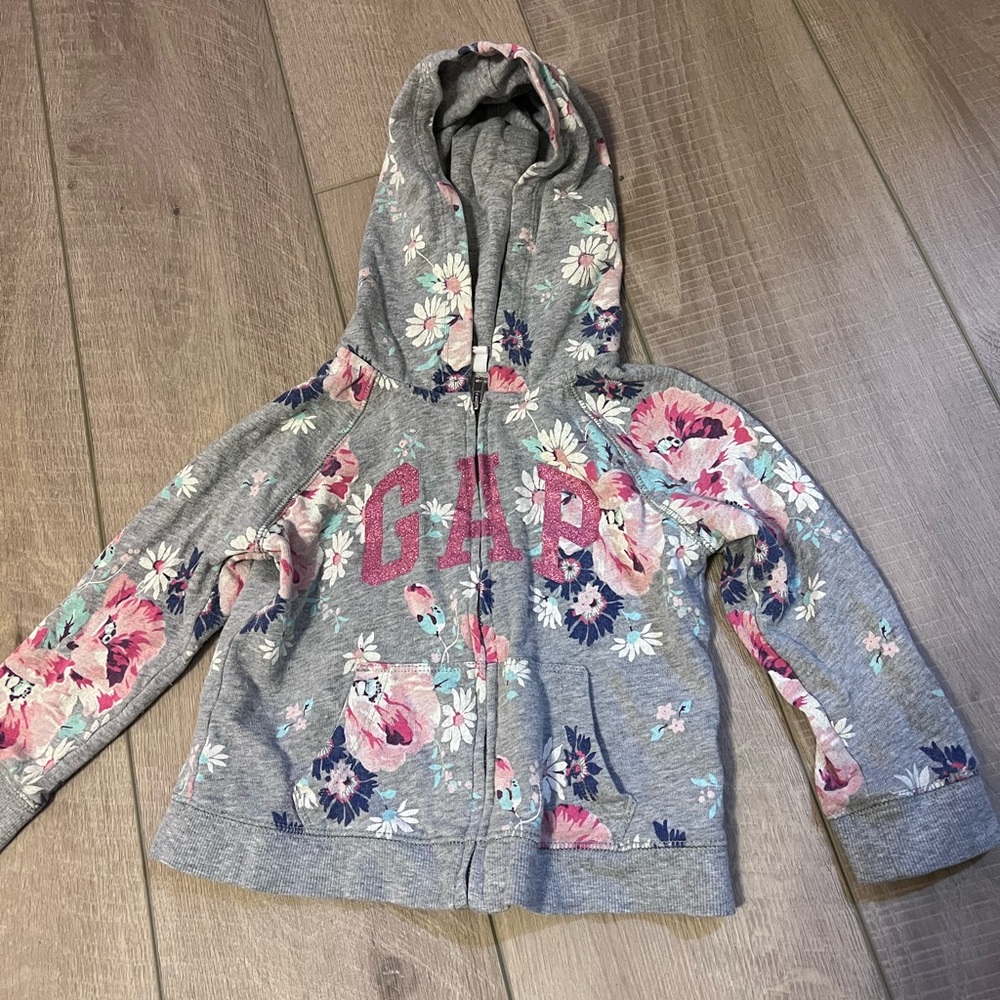 3t girls Gap zip up sweatshirt